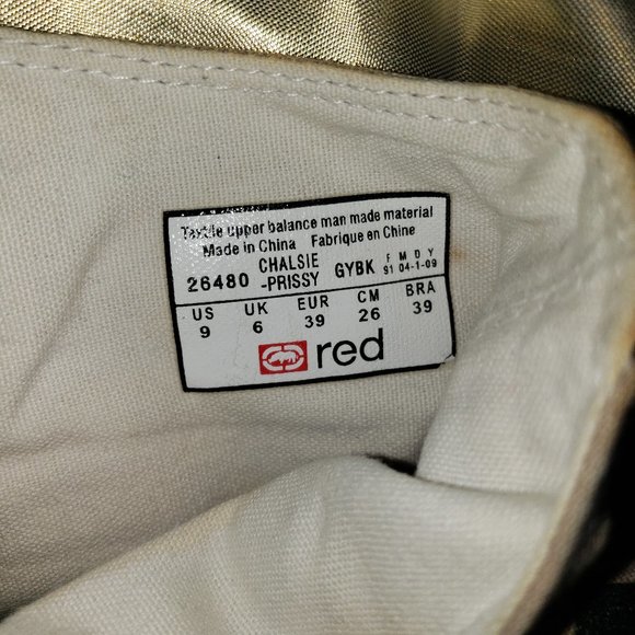 ~ - ECHO RED High Top Sneakers Women's Size 9 - Picture 5 of 5